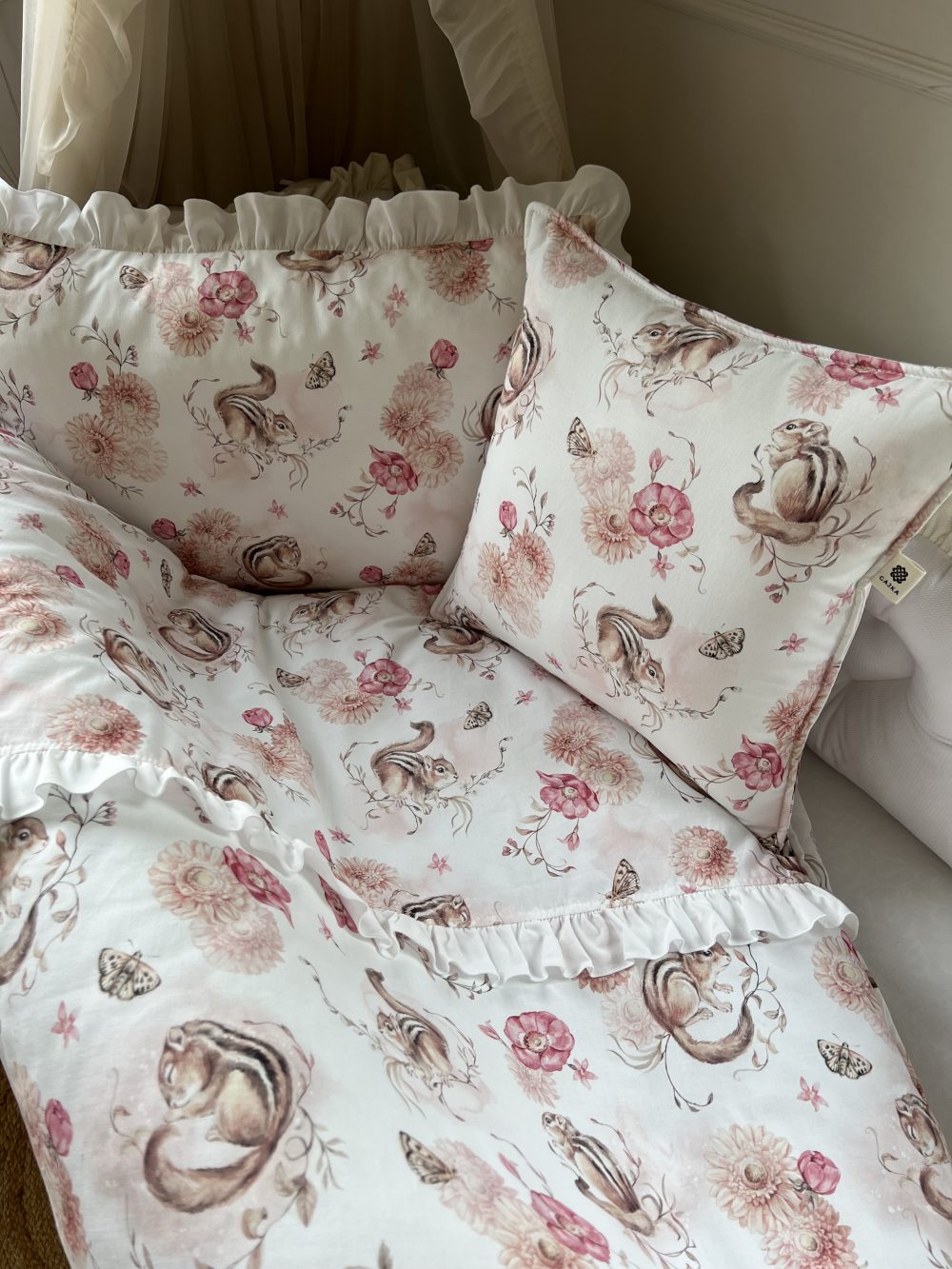 Filled bed linen with frills - Gajka